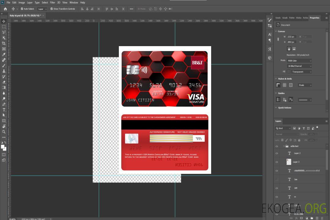 Carte de signature de visa bancaire BB&T Corp., Caroline du Nord, États-Unis template Carte de signature de visa bancaire BB&T Corp., Caroline du Nord, États-Unis template